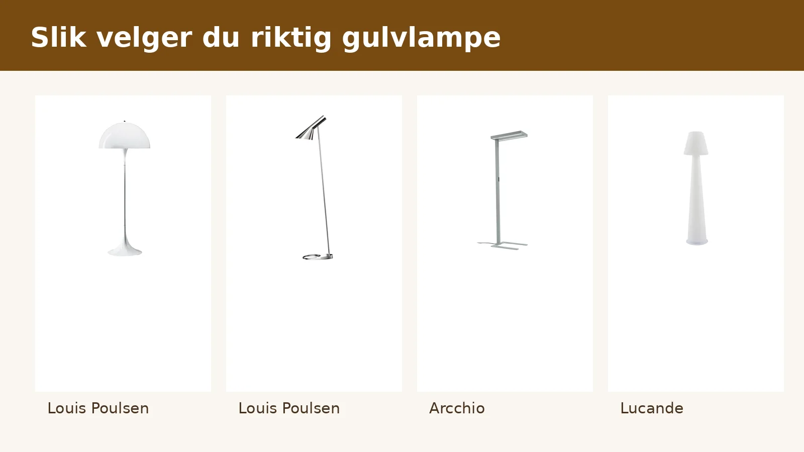 Hvordan velge gulvlampe